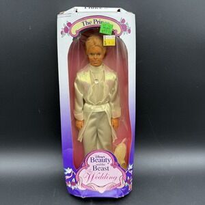 Disney Beauty and the Beast Wedding The Prince Doll 1993 Mattel #10910 Vtg NRFB